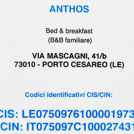 לינה וארוחת בוקר Bed Anthos פורטו צ'זראו מראה חיצוני תמונה